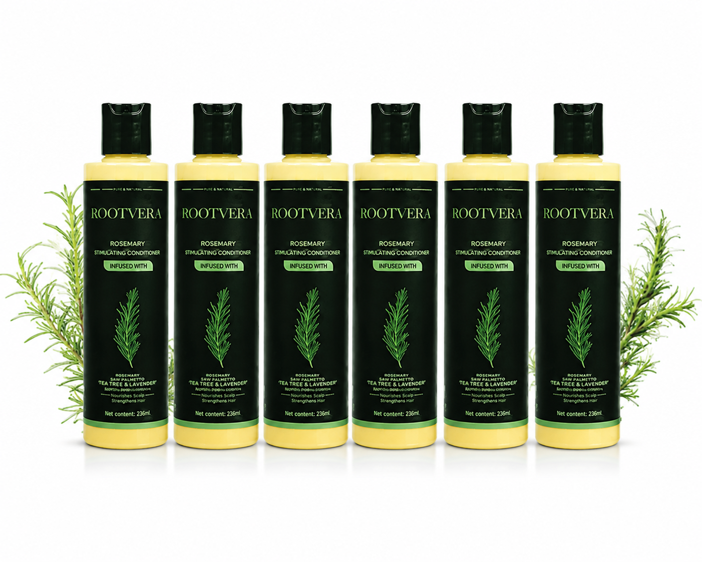 Biologische rozemarijnshampoo voor haargroei