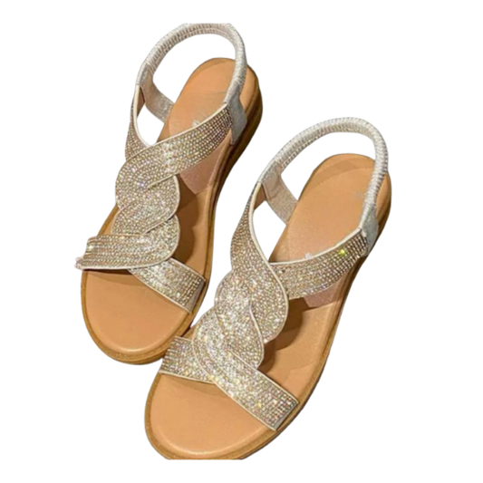 LumaShine™ Wedge Sandalen