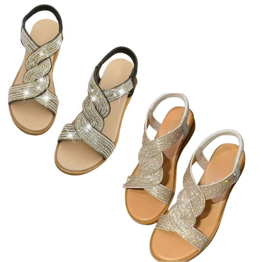 LumaShine™ Wedge Sandalen