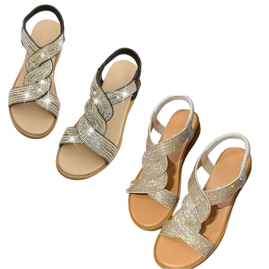 LumaShine™ Wedge Sandalen